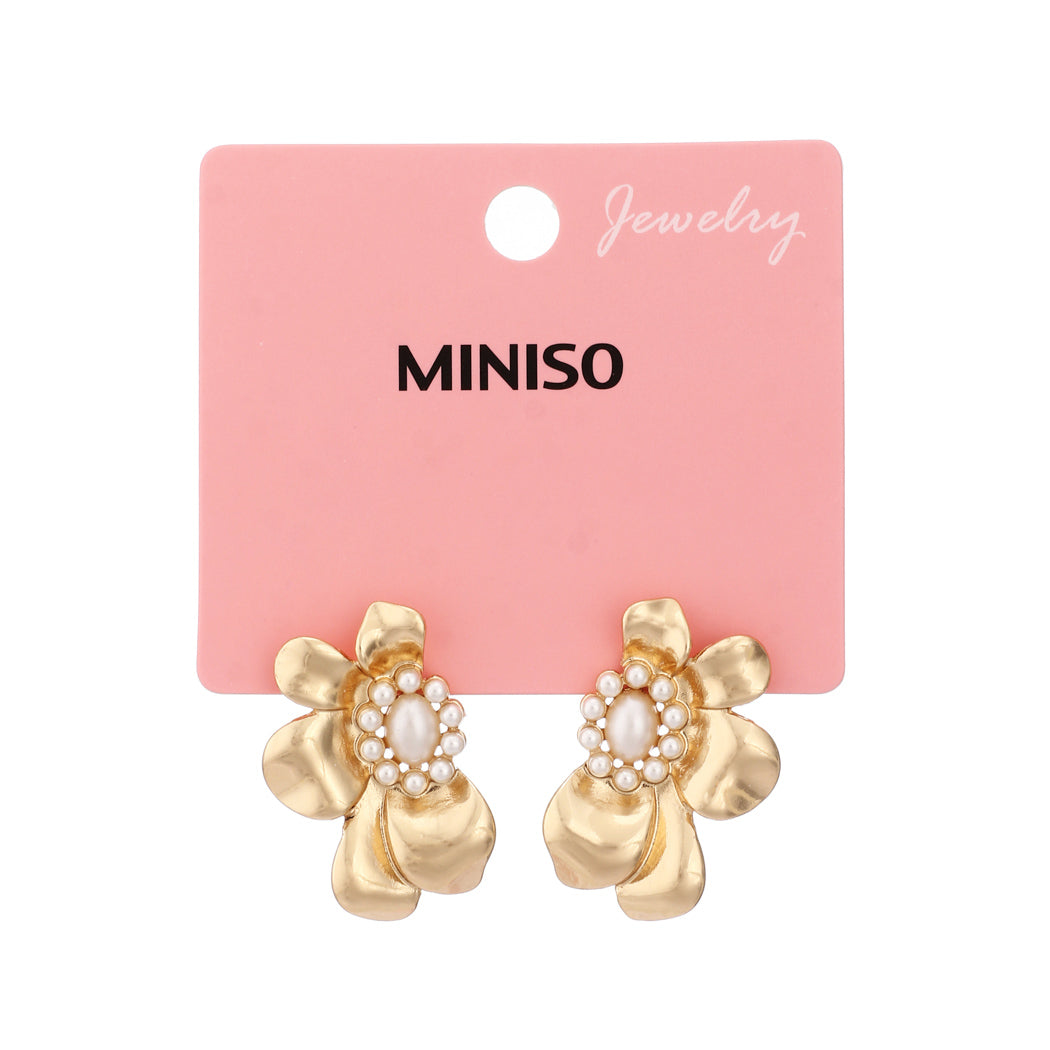 Miniso Flower Beads Earrings (1 Pair)