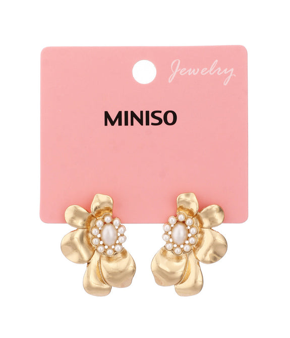 Miniso Flower Beads Earrings (1 Pair)
