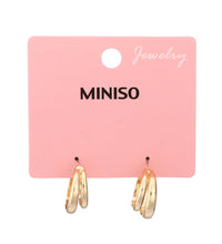 Miniso C-Shaped Earrings (1 Pair)