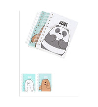 We Bare Bears- Wirebound Book with Notepad 170 Sheets