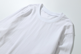 Yokai Casual Men's Cotton Long-sleeved T-shirt White - brandyokai