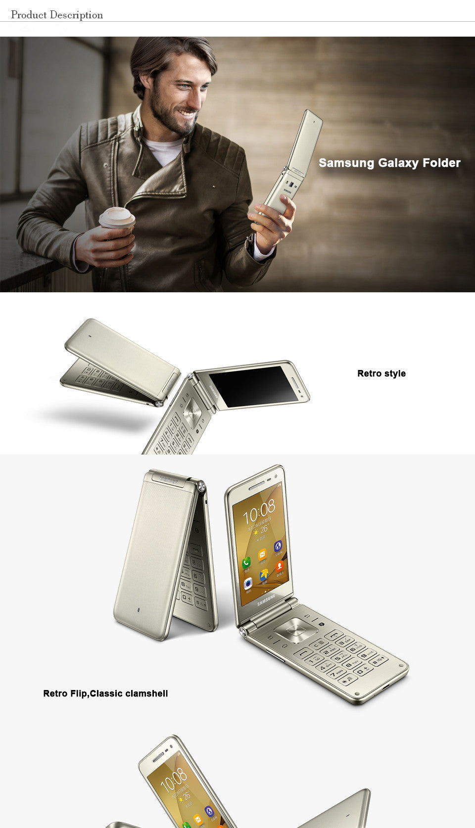 Original Samsung Galaxy Folder 2 G1600 business Flip Phone - astore.in