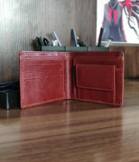 Wuzmal Slim Wallet for Men - Black/ Brown - astore.in
