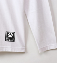 Yokai Casual Men's Cotton Long-sleeved T-shirt White - brandyokai