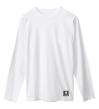 Yokai Casual Men's Cotton Long-sleeved T-shirt White - brandyokai