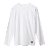 Yokai Casual Men's Cotton Long-sleeved T-shirt White - brandyokai