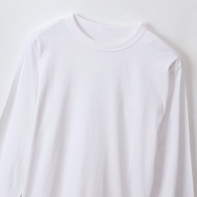 Yokai Casual Men's Cotton Long-sleeved T-shirt White - brandyokai