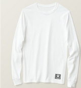 Yokai Casual Men's Cotton Long-sleeved T-shirt White - brandyokai