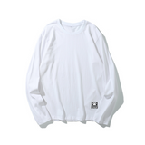 Yokai Casual Men's Cotton Long-sleeved T-shirt White - brandyokai
