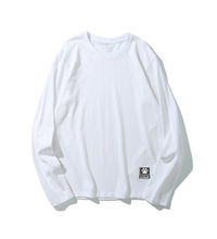 Yokai Casual Men's Cotton Long-sleeved T-shirt White - brandyokai
