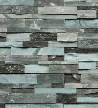 Blue Stone Design Wallpaper Roll - astore.in