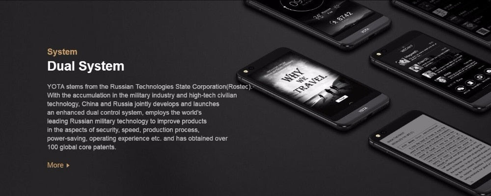 Original Yotaphone 3 E-Ink Display Mobile Phone
