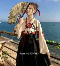 Japanese traditional Floral Kimono Top Skirt set - astore.in