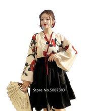 Japanese traditional Floral Kimono Top Skirt set - astore.in