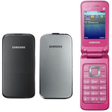 Original Samsung C3520 Unlocked 2.4 Inch English Keyboard Only 3G WCDMA 1.3MP Flip Mobile Phone Refurbished Cellphone - astore.in
