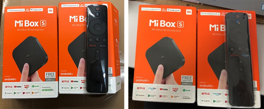 Xiaomi Mi Box S 4K HDR Android TV Remote Streaming Media Player with Google  Assistant Streaming Device 4K Ultra HD : Electronics 