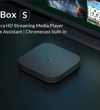 Xiaomi Mi Box S Android TV with Google Assistant Remote Streaming Media Player - Chromecast Built-in - 4K HDR - Wi-Fi - 8 GB - Black - astore.in