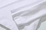 Yokai Casual Men's Cotton Long-sleeved T-shirt White - brandyokai