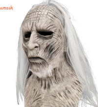 White Walker Halloween Night King Latex Mask Halloween Realistic Scary Cosplay Costume