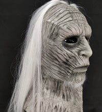 White Walker Halloween Night King Latex Mask Halloween Realistic Scary Cosplay Costume