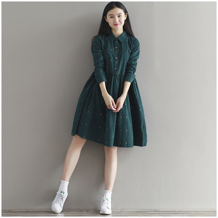 Korean green dress hotsell