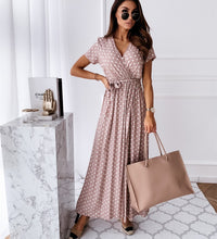 Women Dresses Summer 2021 Fashion Polka Dot Split Boho Dress V-Neck Women Casual Beach Vacation Long Dresses Vestido De Mujer