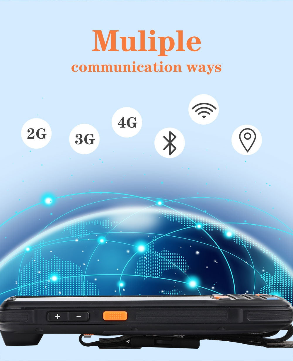 CARIBE Data Collector Rugged PDA Wireless 1D 2D Barcode Reader Android Mobile Phone Rugged Waterproof