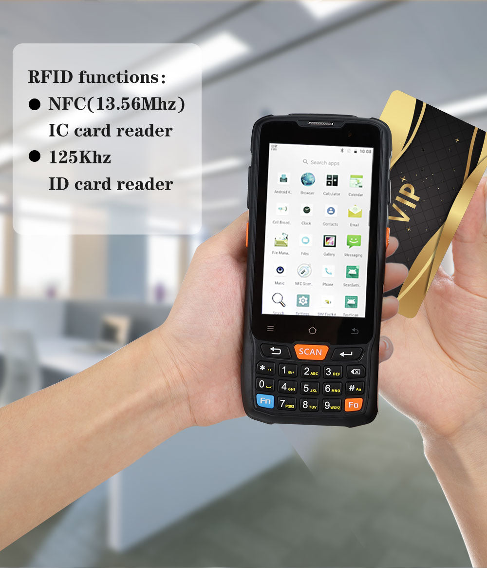 CARIBE Data Collector Rugged PDA Wireless 1D 2D Barcode Reader Android Mobile Phone Rugged Waterproof