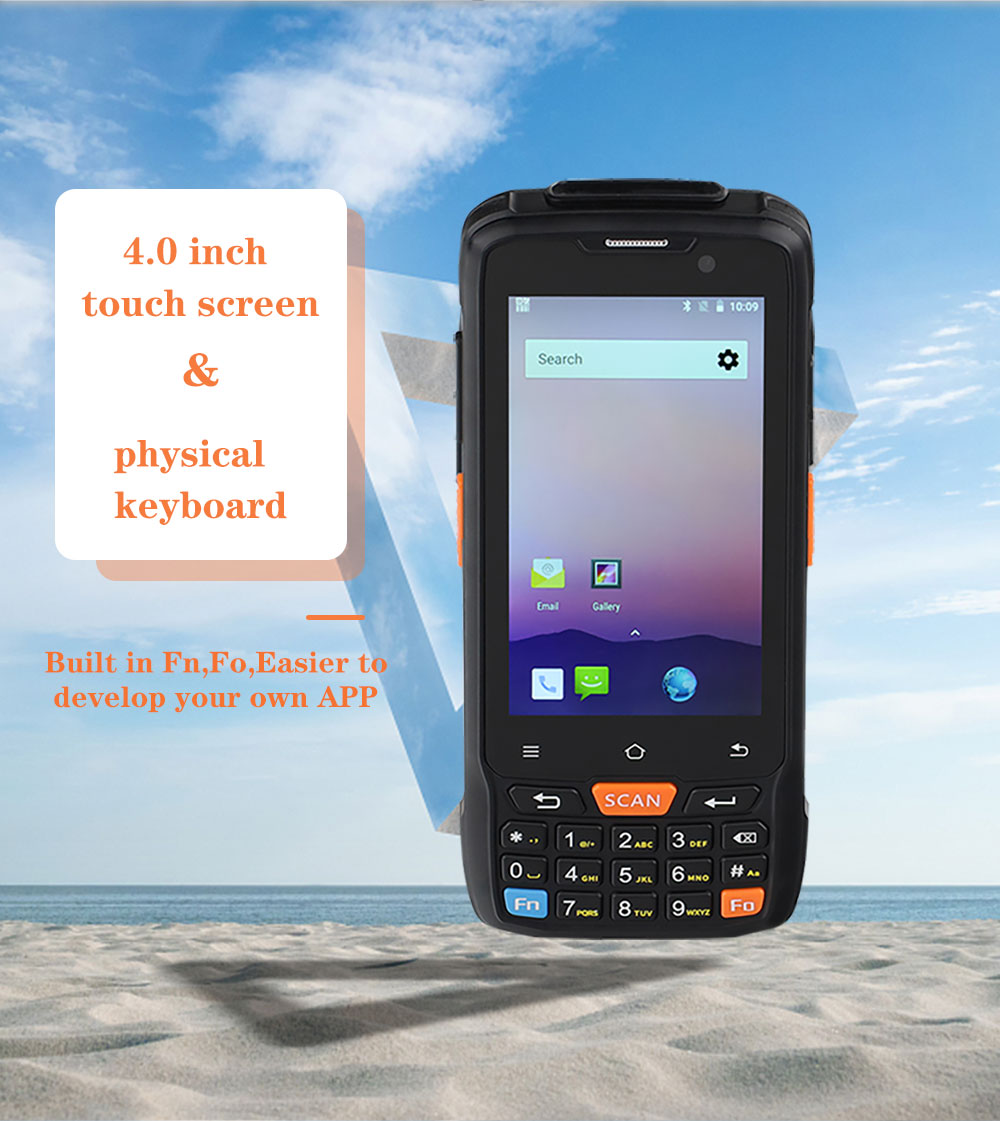 CARIBE Data Collector Rugged PDA Wireless 1D 2D Barcode Reader Android Mobile Phone Rugged Waterproof