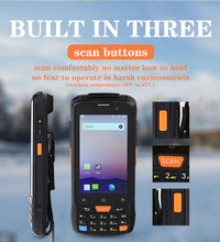 CARIBE Data Collector Rugged PDA Wireless 1D 2D Barcode Reader Android Mobile Phone Rugged Waterproof