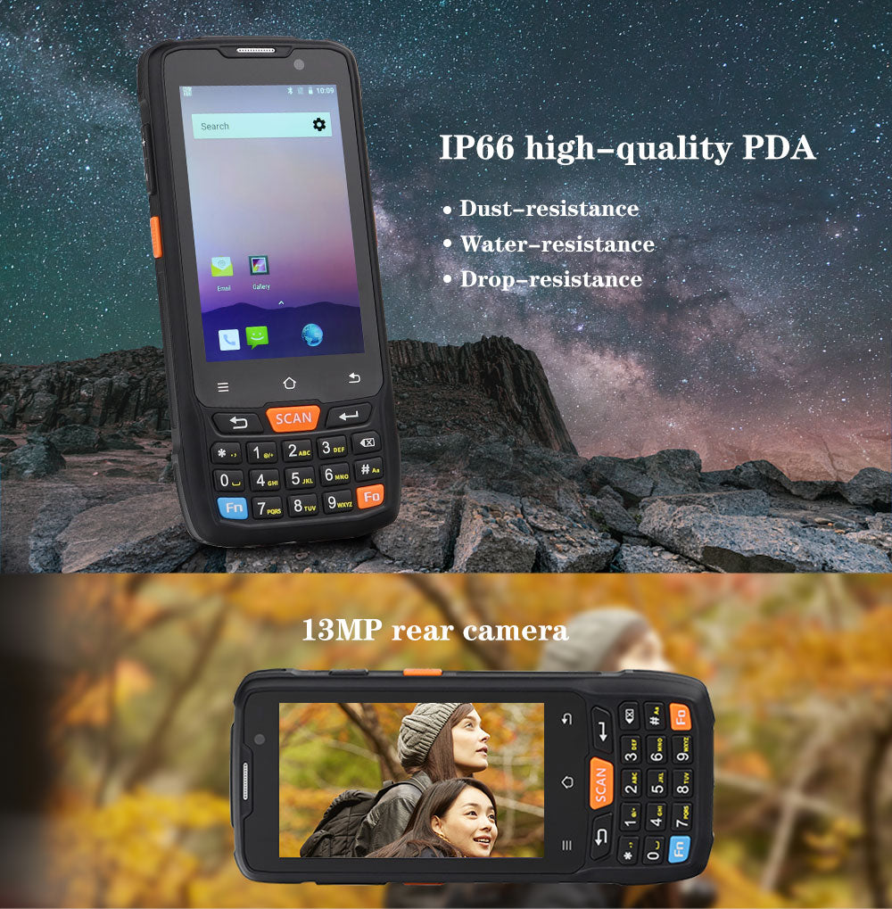 CARIBE Data Collector Rugged PDA Wireless 1D 2D Barcode Reader Android Mobile Phone Rugged Waterproof