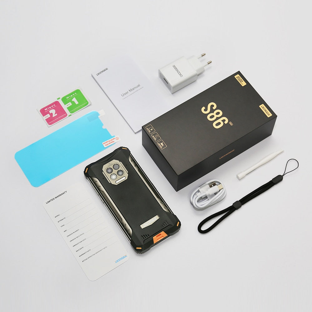 DOOGEE S86 Pro Military grade Rugged Infrared Thermometer Mobile Phone