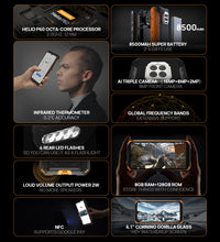 DOOGEE S86 Pro Military grade Rugged Infrared Thermometer Mobile Phone