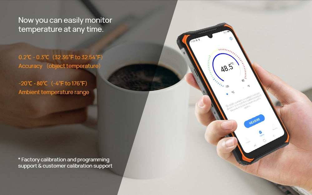 DOOGEE S86 Pro Military grade Rugged Infrared Thermometer Mobile Phone