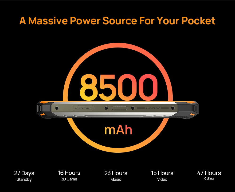 DOOGEE S86 Pro Military grade Rugged Infrared Thermometer Mobile Phone