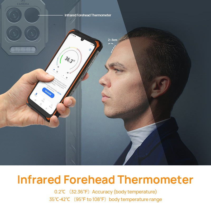 DOOGEE S86 Pro Military grade Rugged Infrared Thermometer Mobile Phone