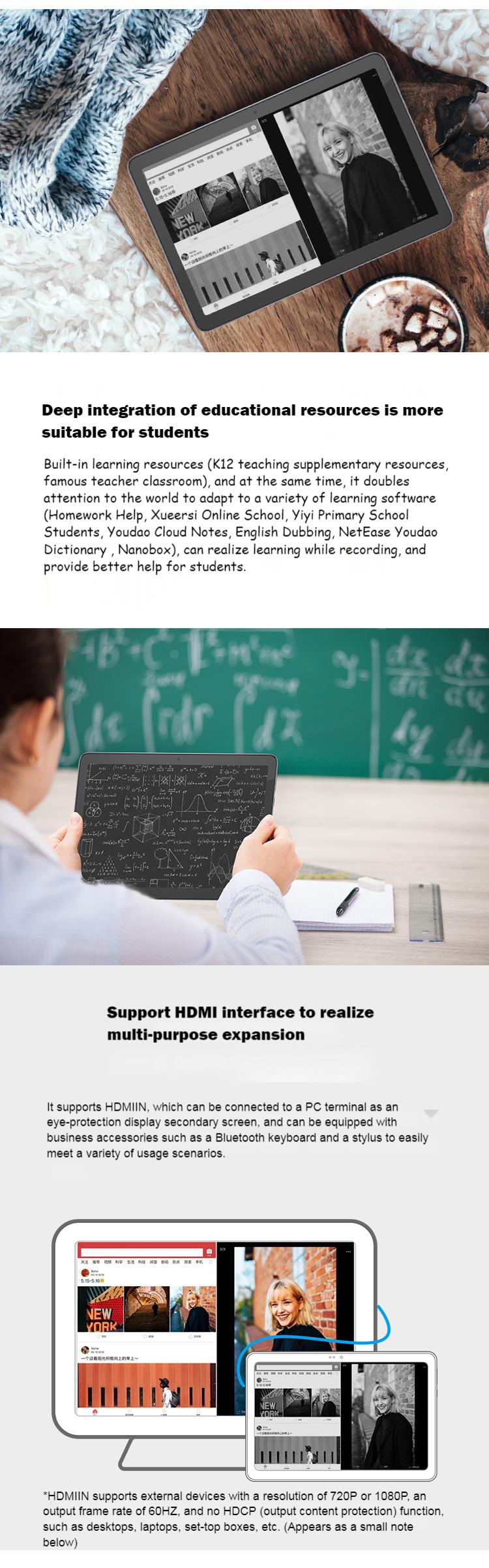 Hisense Q5 10.5 Inch Ink E ink Rlcd Alternative Screen Tablet Protect Eye Androidd10  Single Sim HDMI Ebook Reader Kindle