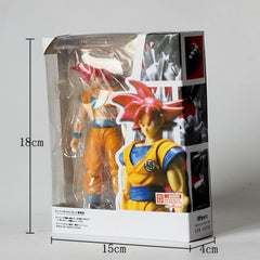 SHF youth Son Goku Action Figure Toys For Kids Anime Dragon-Ball Red Goku Kakarotto Soldier Face Changing Dolls Gift Collectible