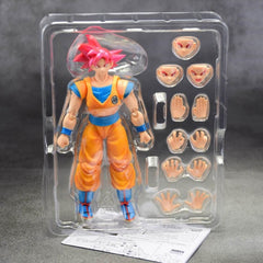 SHF youth Son Goku Action Figure Toys For Kids Anime Dragon-Ball Red Goku Kakarotto Soldier Face Changing Dolls Gift Collectible