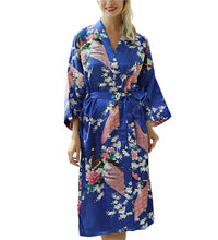 Lady Sexy Costumes Japanese Kimono Yukata Dress With Belt Satin Silk Cardigan Pajamas Sleepwear Woman Smooth Bathing Robe Gown