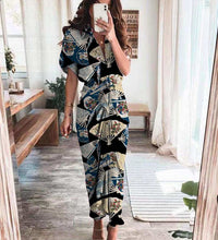 Spring Summer Lapel Button Women Long Dress Elegant Solid Lace-up Slit Dress Office Ladies New Casual Short Sleeve Party Dresses