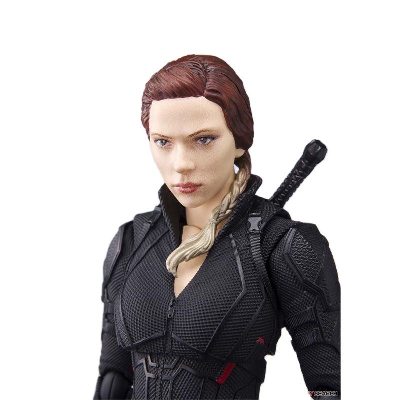 Original BANDAI SHF Marvel Avengers: Endgame Black Widow Scarlett Johansson PVC Action Figure Collection Model Toys Gift For Chi