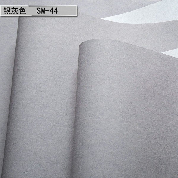 Wallpaper Modern Solid Color Nonwoven Living Room Plain Roll - astore.in