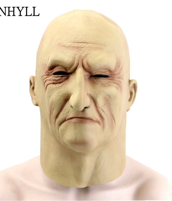 Realistic Latex Old Man Mask Male Disguise Halloween Cosplay Prop - astore.in