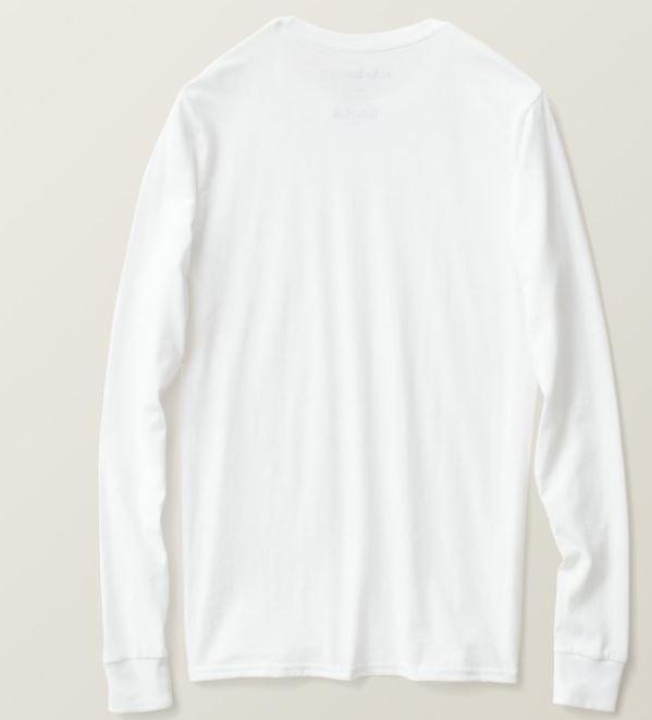 Yokai Casual Men's Cotton Long-sleeved T-shirt White - brandyokai