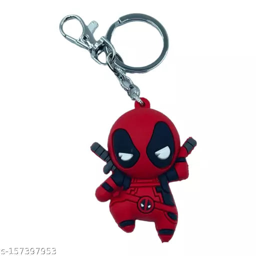 Marvel 3D Deadpool Keychain (Soft Rubber) for - Girls,Boys and Kids